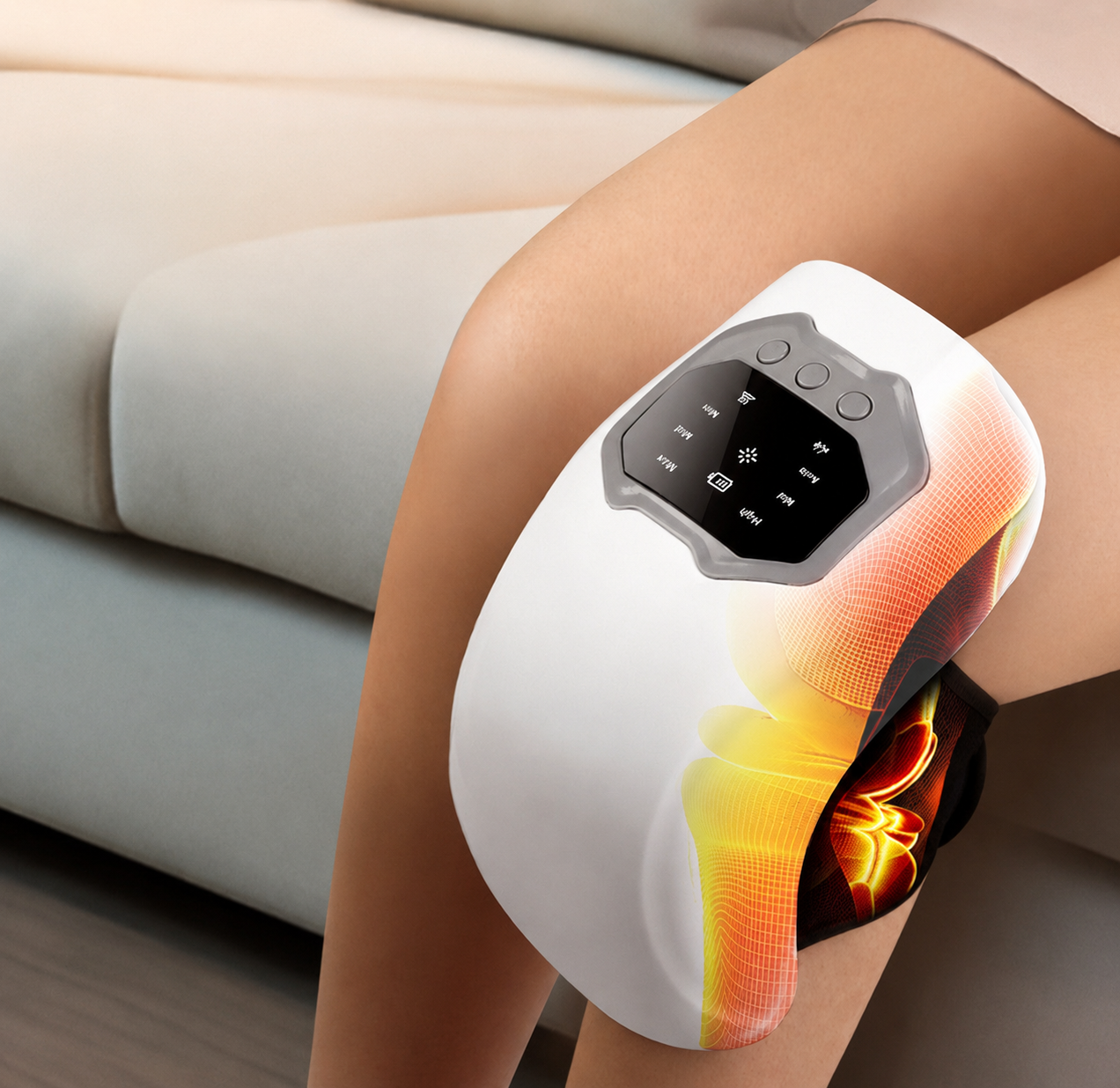 "Masajeador de Rodilla 3D con Terapia de Calor y Vibración"